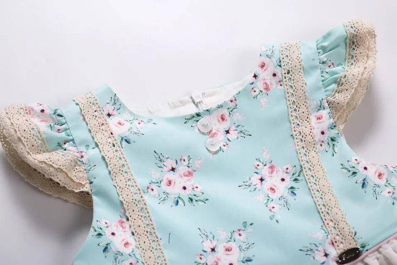 Cute Elegant Baby Girl Birthday Matching Dresses