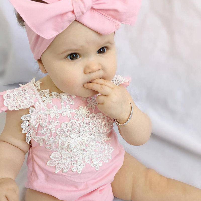 Cute Pink Romper Onesies Baby Girls Romper