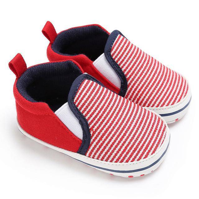 Cute Toddler Comfort Cotton Loafers Shoes 4 Red