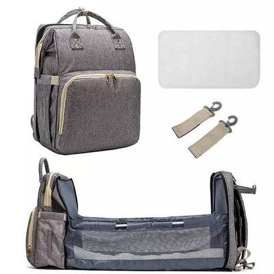 Muti purpose 4 in 1 baby carrier backpack convertible travel storage bag Gray