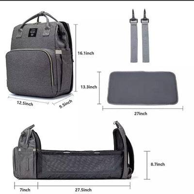 Muti purpose 4 in 1 baby carrier backpack convertible travel storage bag Gray2