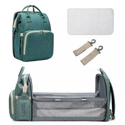 Muti purpose 4 in 1 baby carrier backpack convertible travel storage bag Green