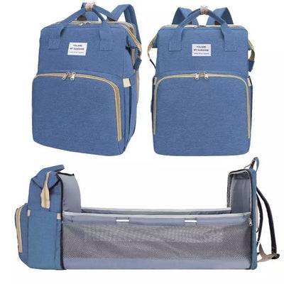 Muti purpose 4 in 1 baby carrier backpack convertible travel storage bag Blue