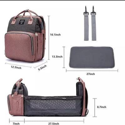 Muti purpose 4 in 1 baby carrier backpack convertible travel storage bag Pink