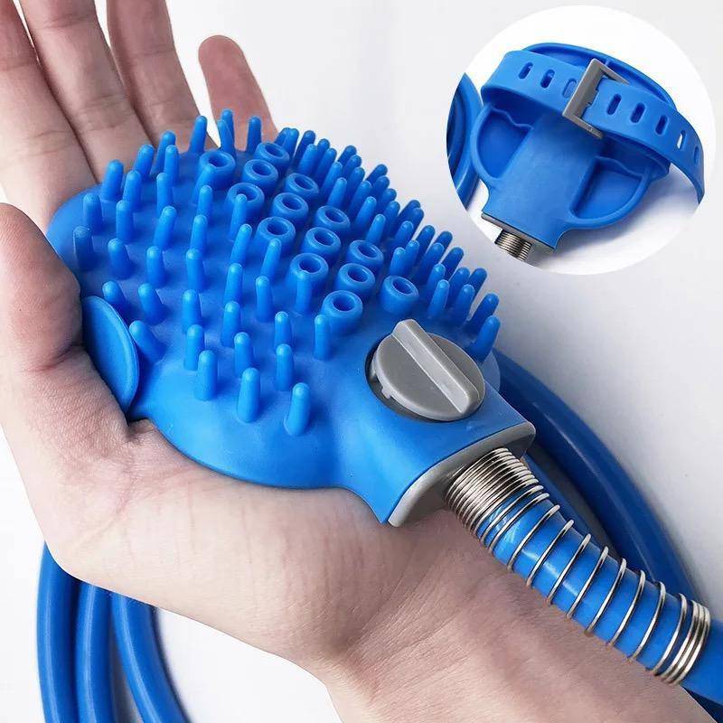 Dog Shower Sprayer Comfortable Pet Scrubber Massager