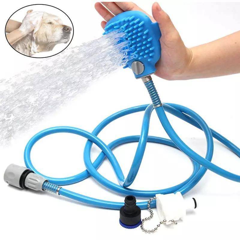 Dog Shower Sprayer Comfortable Pet Scrubber Massager