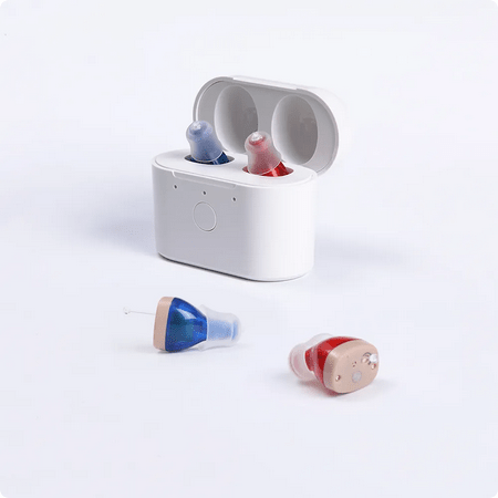Elderly Rechargeable Invisible Hearing Aid Sound Amplifier A pair