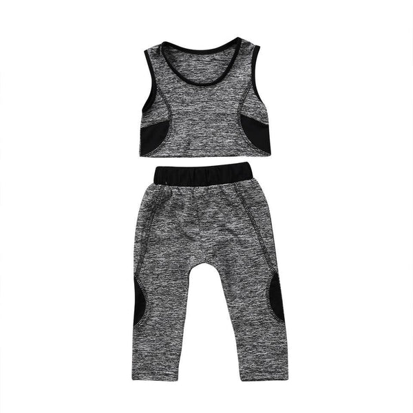 Exquisite Girls Sleeveless Tops Pants Outfit