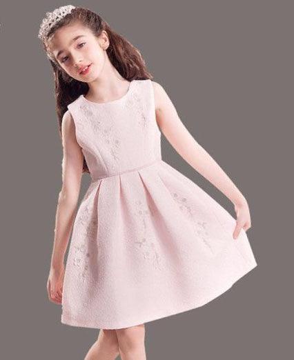 Exquisite teenage girl dress & coat party dress Pink