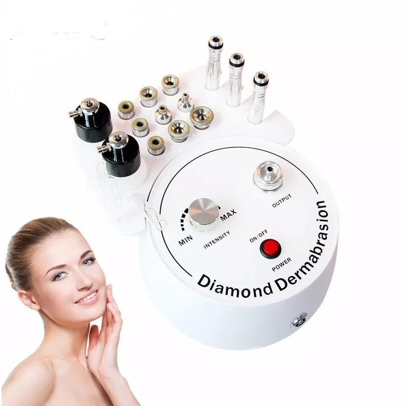 Facial microdermabrasion machine for skin peeling