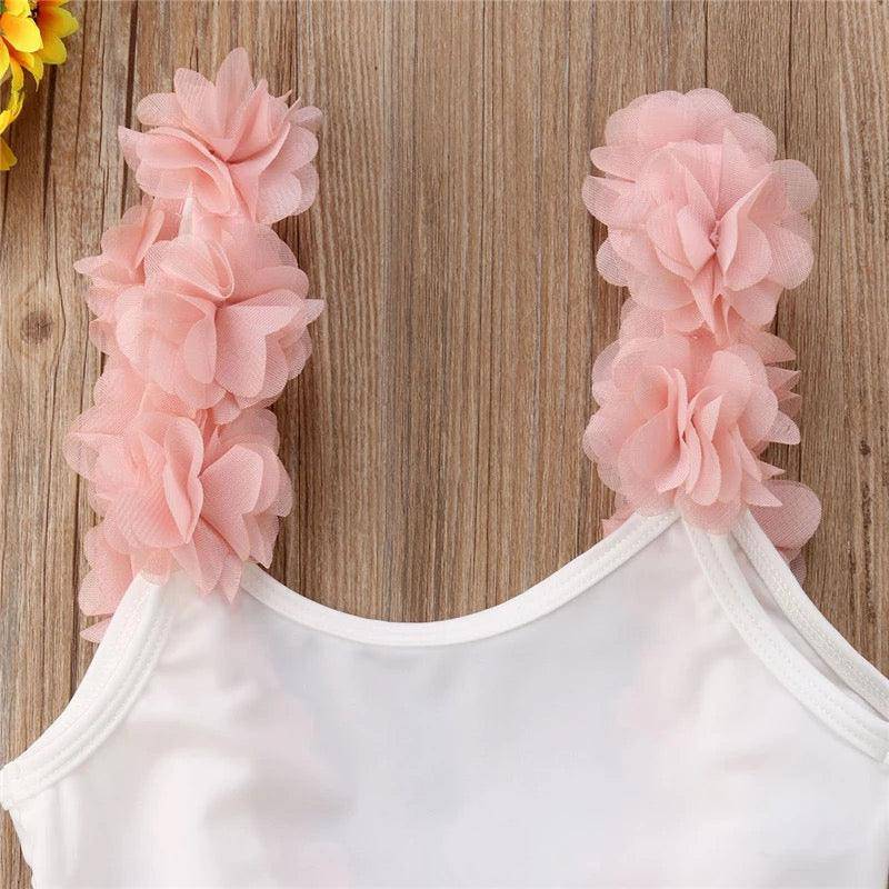Fashion Children Girls Bikini Swimsuit Clothes White
