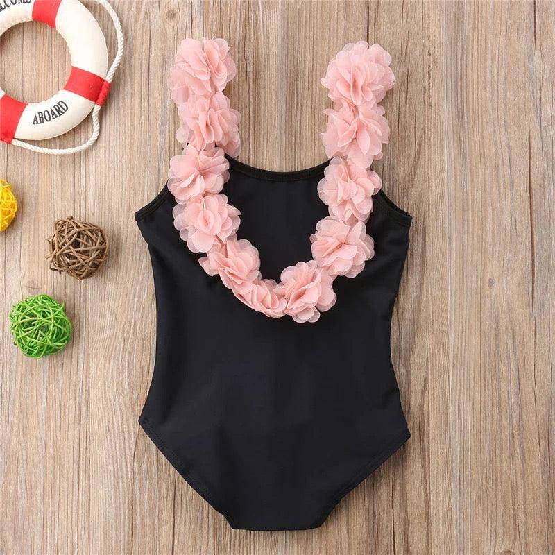 Fashion Children Girls Bikini Swimsuit Clothes Black