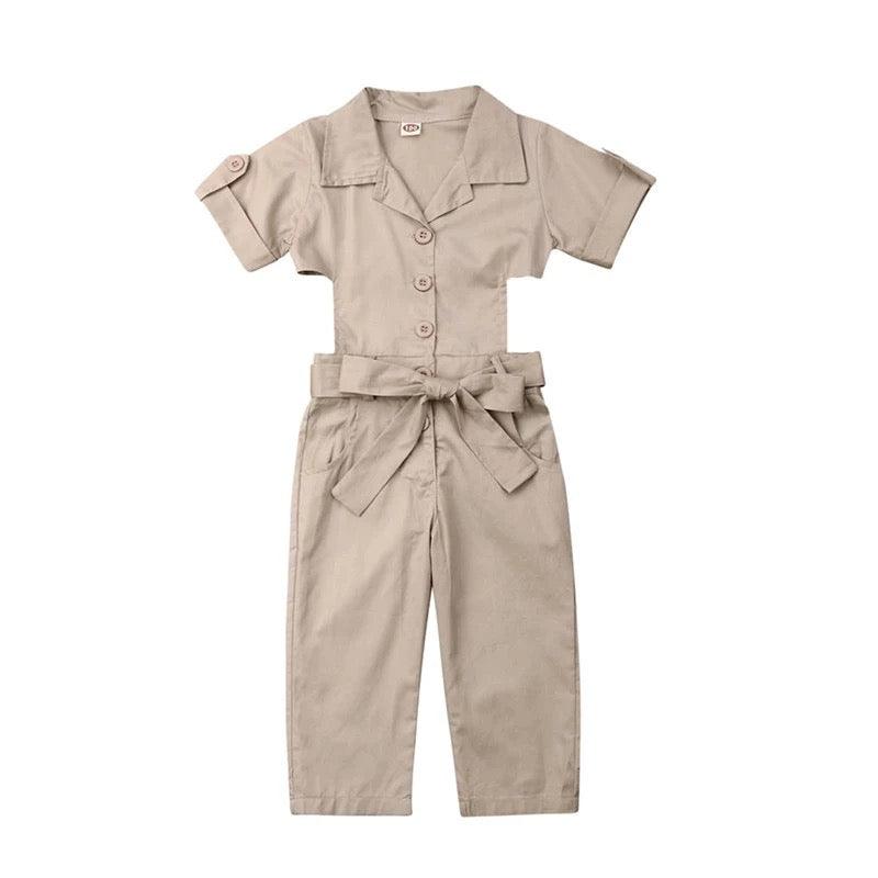 Fashion Toddler Girls England Styles Jumpsuit