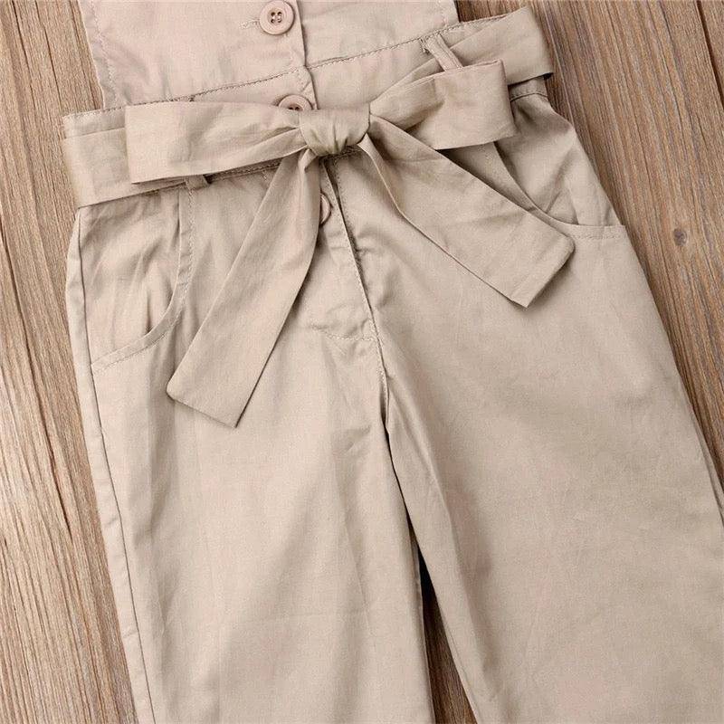 Fashion Toddler Girls England Styles Jumpsuit