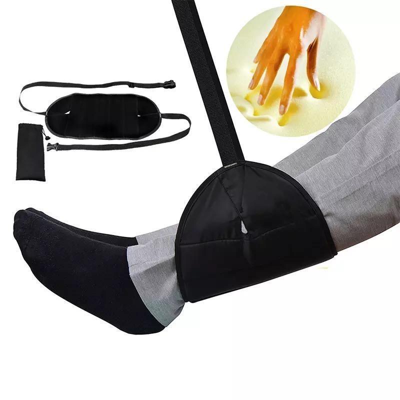 Portable Footrest Memory Foam Travel Pillows Leg Hammock