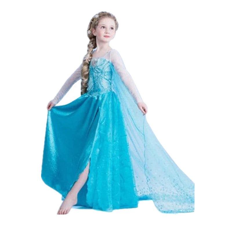 New Princess Elsa Anna Cosplay Costume Dresses