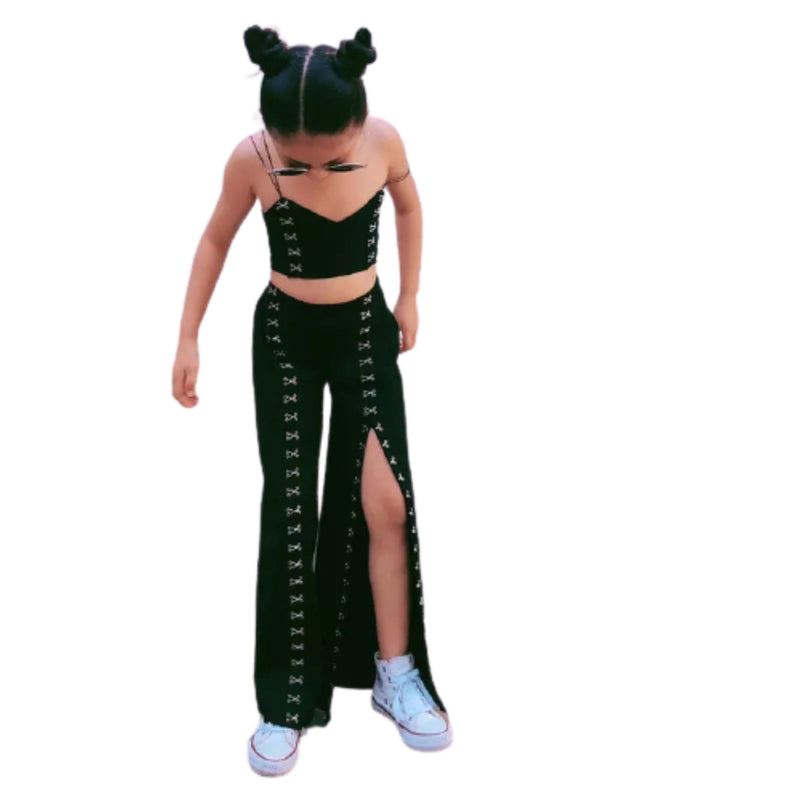 Girls Sets Tank Legs Trousers Outfit