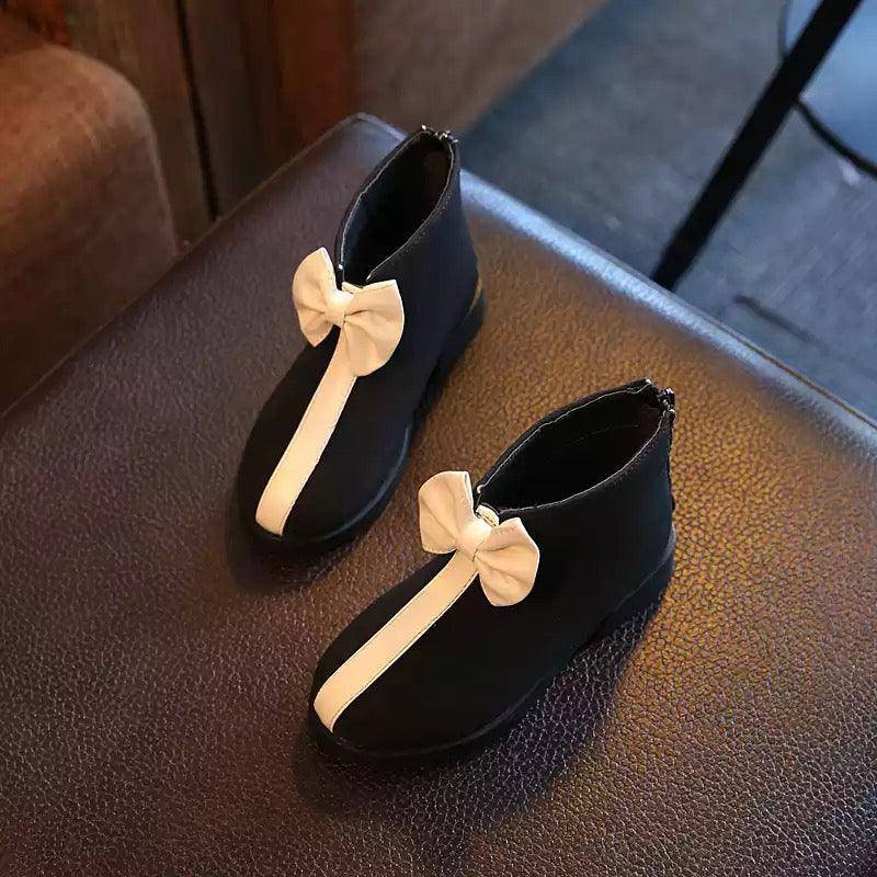 Girls Sweet Bow Knot Rubber Boot Shoes