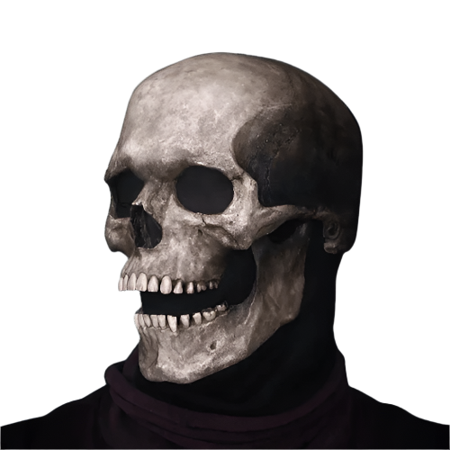 Halloween Movable Skeleton Skull Mask Costume
