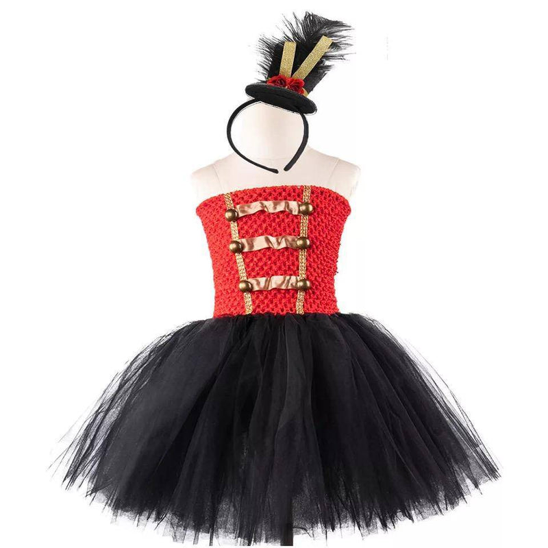 Halloween Red Black Nutcracker Costume Dress