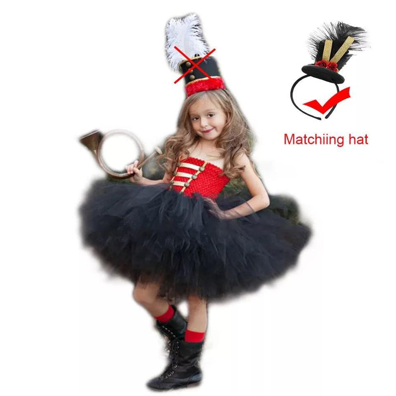 Halloween Red Black Nutcracker Costume Dress
