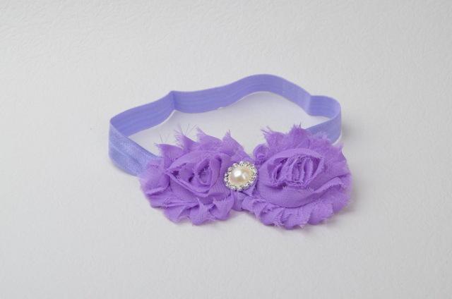 Headwrap Flower Baby Girls Headbands Purple