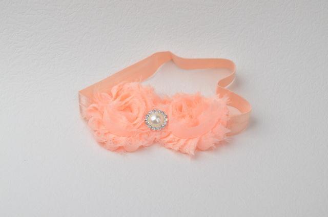 Headwrap Flower Baby Girls Headbands Orange
