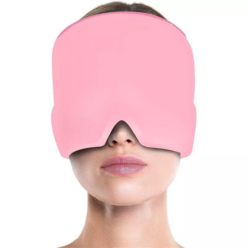Hot Cold Headache Migraine Gel Relief Eye Mask Pink