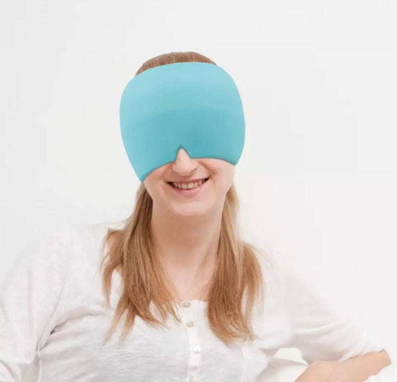 Hot Cold Headache Migraine Gel Relief Eye Mask Blue