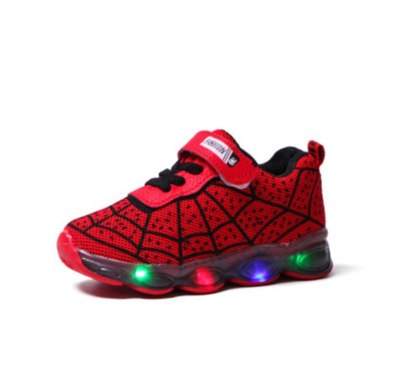 Unisex Toddler Baby Beautiful Led Sneakers Shoes Red