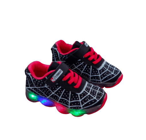 Unisex Toddler Baby Beautiful Led Sneakers Shoes Black