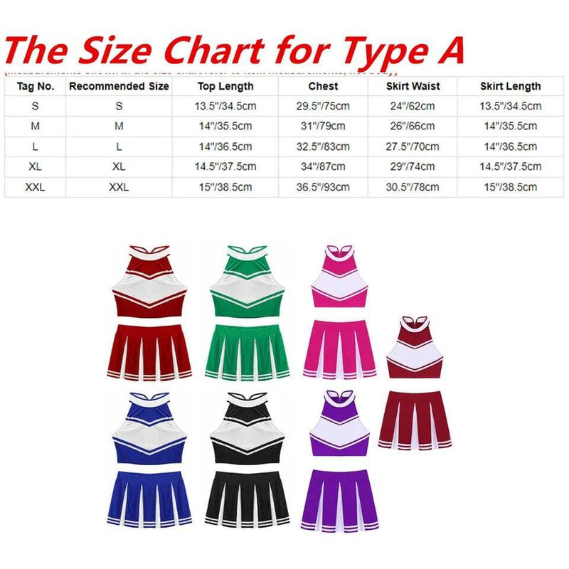 Women Cheerleader Uniform Costume