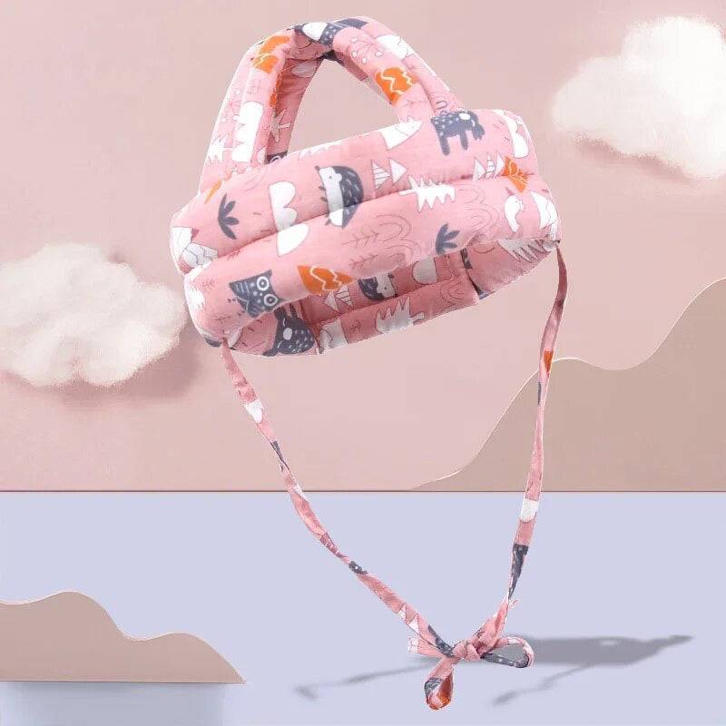 Baby Safety Breathable Headgear Protection Pink