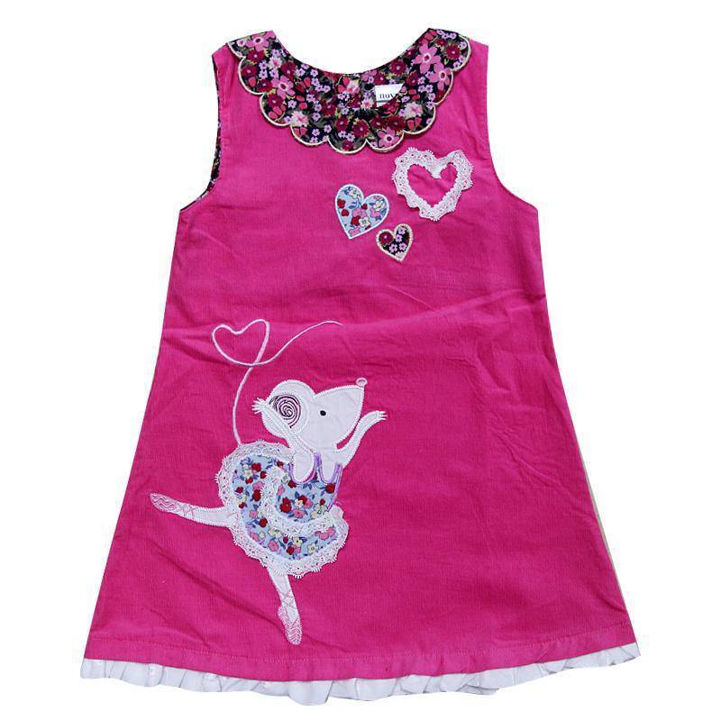 Infant Baby Girls Embroidered Dance Rabbit Dress