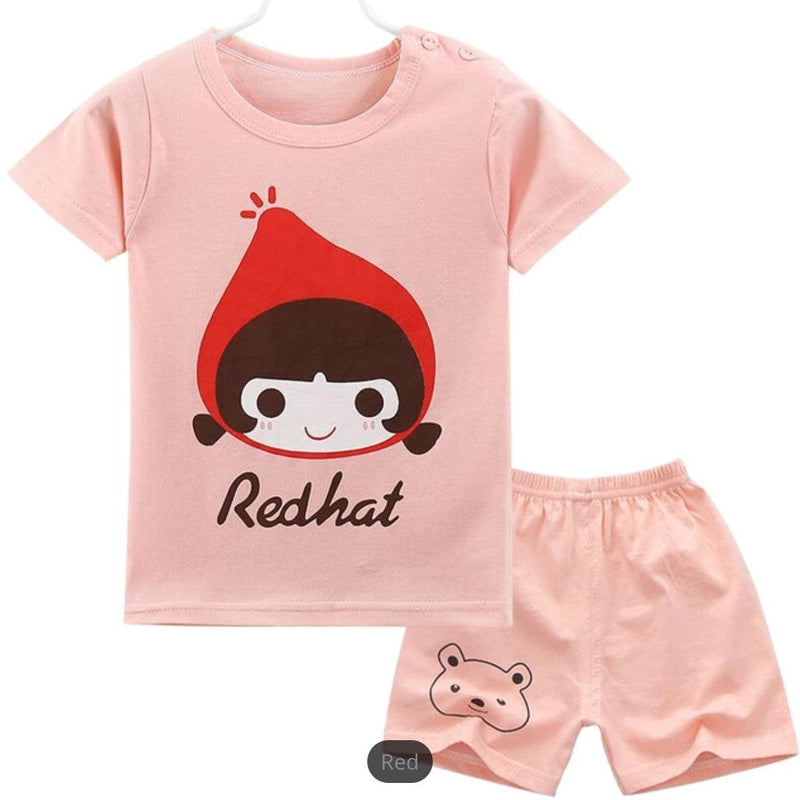 Infant Bodysuit Animal Cotton T Shirt Outfit Red