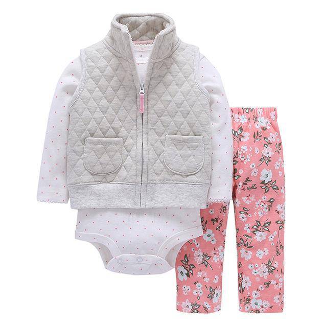 Infant Daddy's Team Captain Jacket Hooded Sets Pink Red