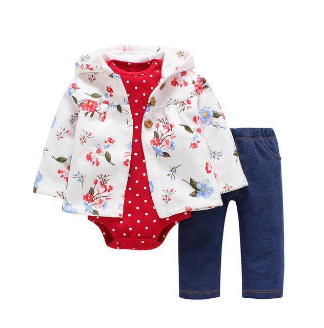 Infant Daddy's Team Captain Jacket Hooded Sets Navy Blue Red
