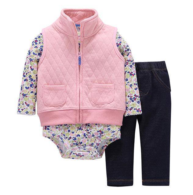 Infant Daddy's Team Captain Jacket Hooded Sets Pink Black