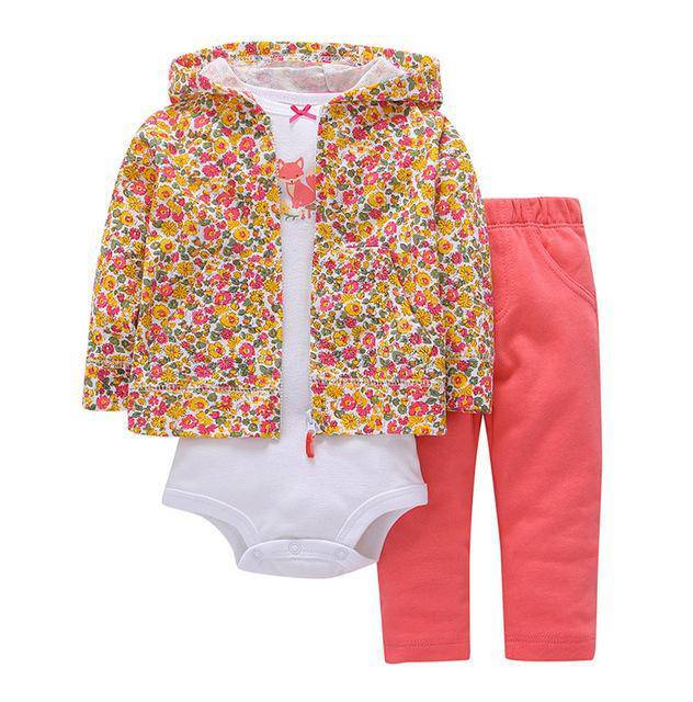 Infant Daddy's Team Captain Jacket Hooded Sets Yellow Orange
