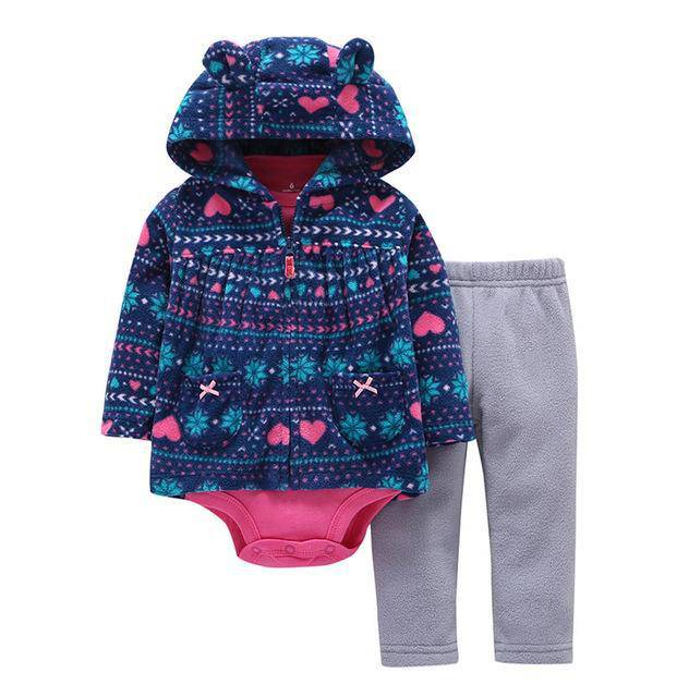 Infant Daddy's Team Captain Jacket Hooded Sets
