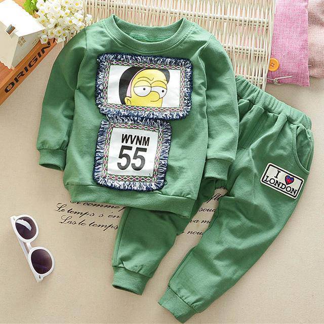 Infant Unisex Just Looking 7 Shirts Pants Outfit Green Yellow White