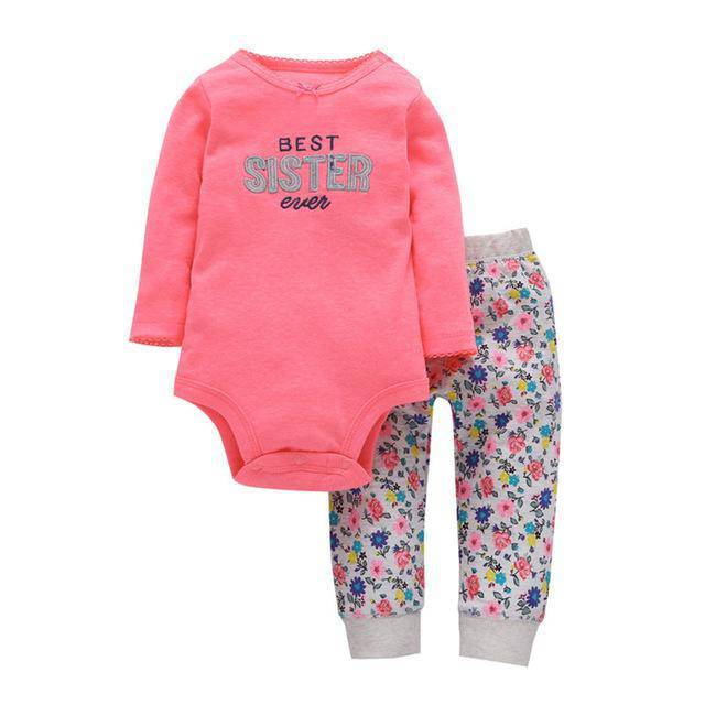 Infant World's Best Brother Stripe Pants Outfit Green