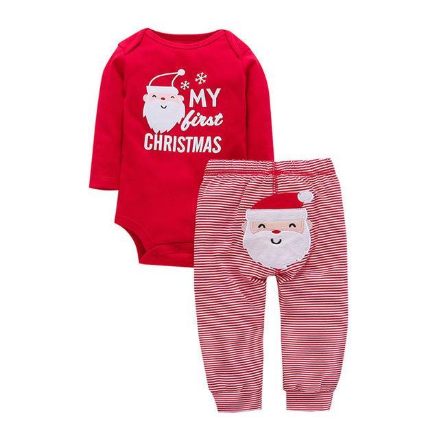 Infant World's Best Brother Stripe Pants Outfit Blue