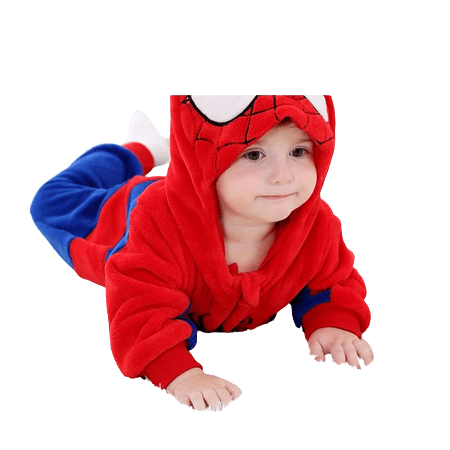 Infant Rompers Nemo Cartoon Pajamas Cosplay Costume Red