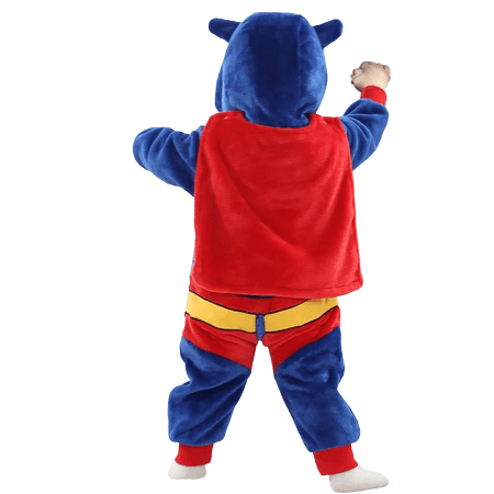 Infant Rompers Nemo Cartoon Pajamas Cosplay Costume Blue Red