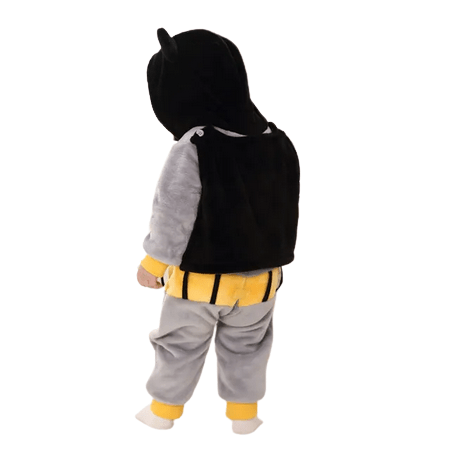 Infant Rompers Nemo Cartoon Pajamas Cosplay Costume Black Yellow