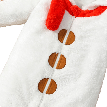 Infant Thicken Fleece Hooded Jumpsuit Warm Playsuits