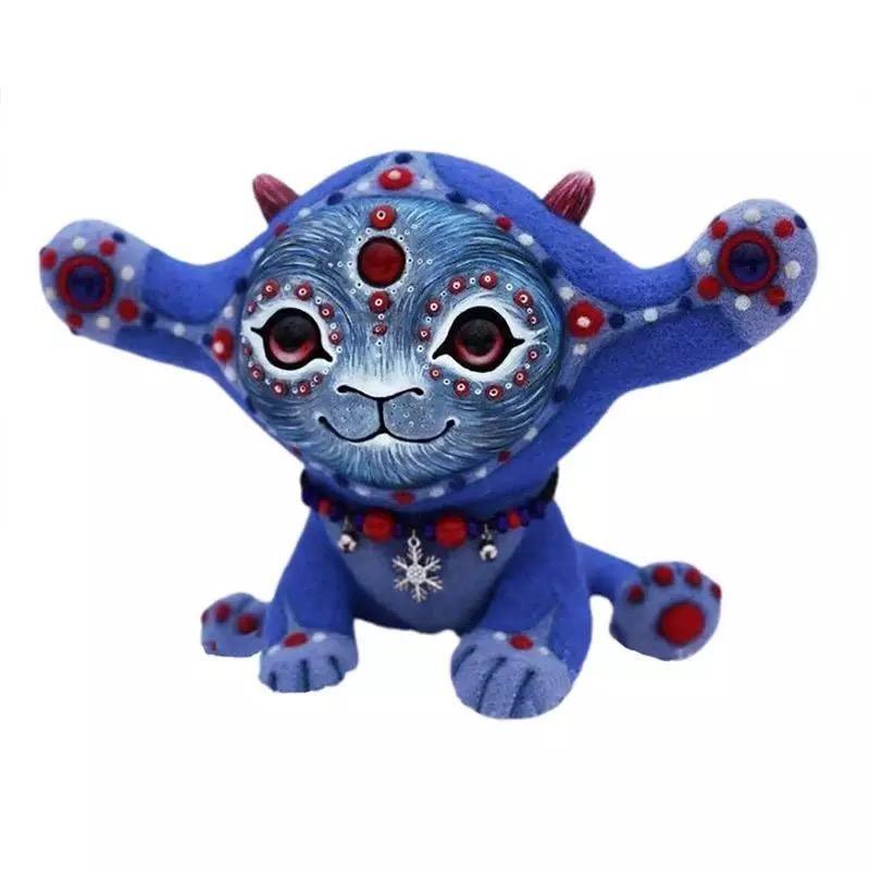 Kawaii Elf Statue Figurine Blue
