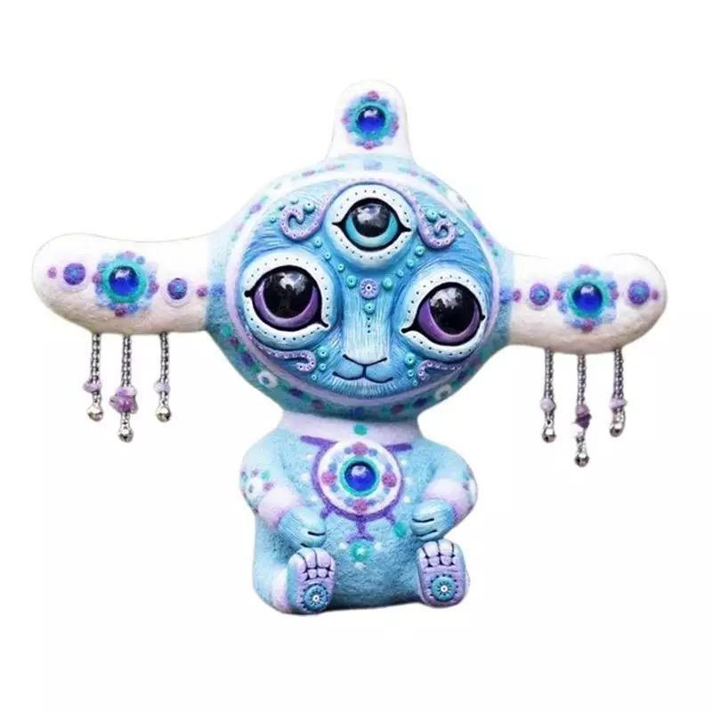 Kawaii Elf Statue Figurine Light blue