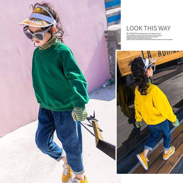 Kid Girls Turtleneck Shirts & Jeans Clothes